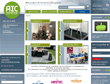 Tablet Screenshot of aic-international.net
